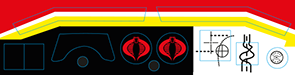 Cobra Escape Armour Stickers GI Joe ACtion Force